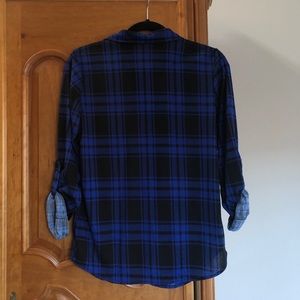 Passport Tops - Blue flannel button down Passport Tops - Blue flannel button down